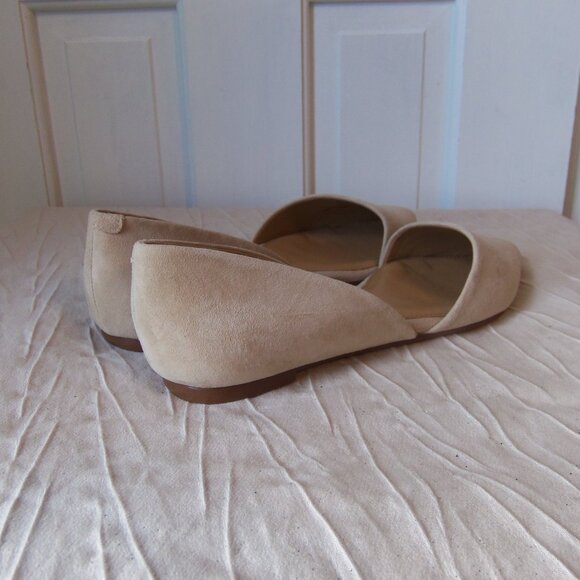 NEW J Crew Zoe D'Orsay Flats Tan Suede sz 8 - Picture 5 of 16